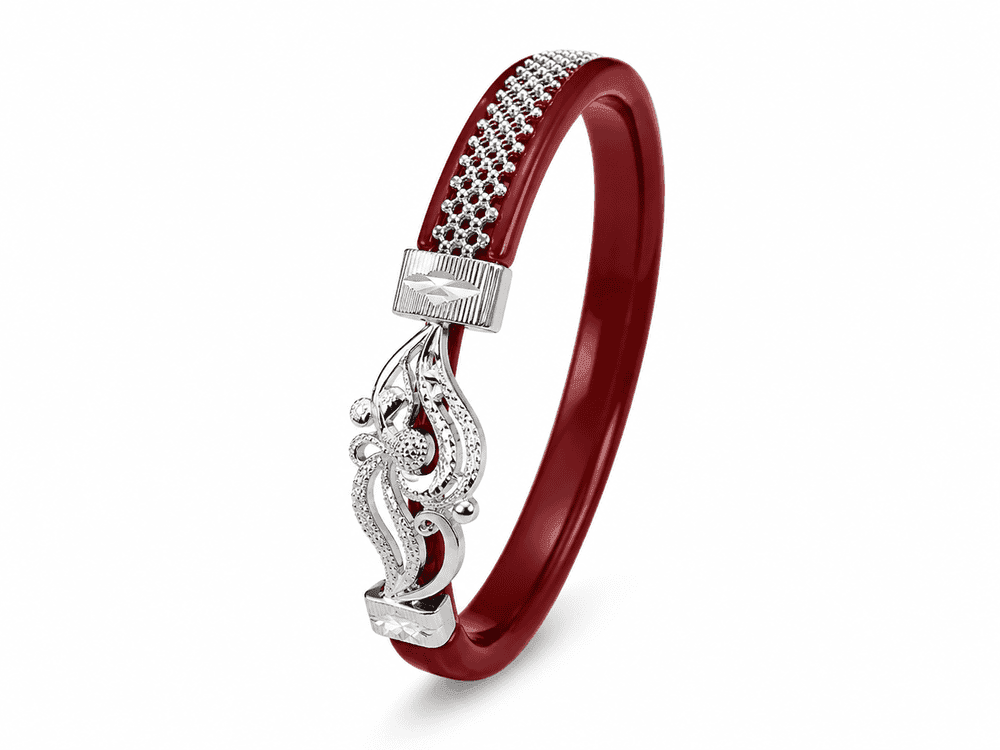 Naksha Pola Dark Red 2.5