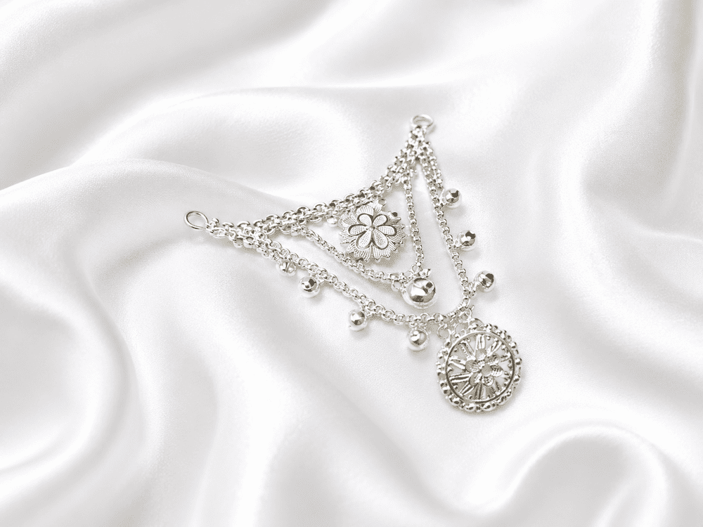 3 Lahari Necklace/Har for 4-6inch Idol