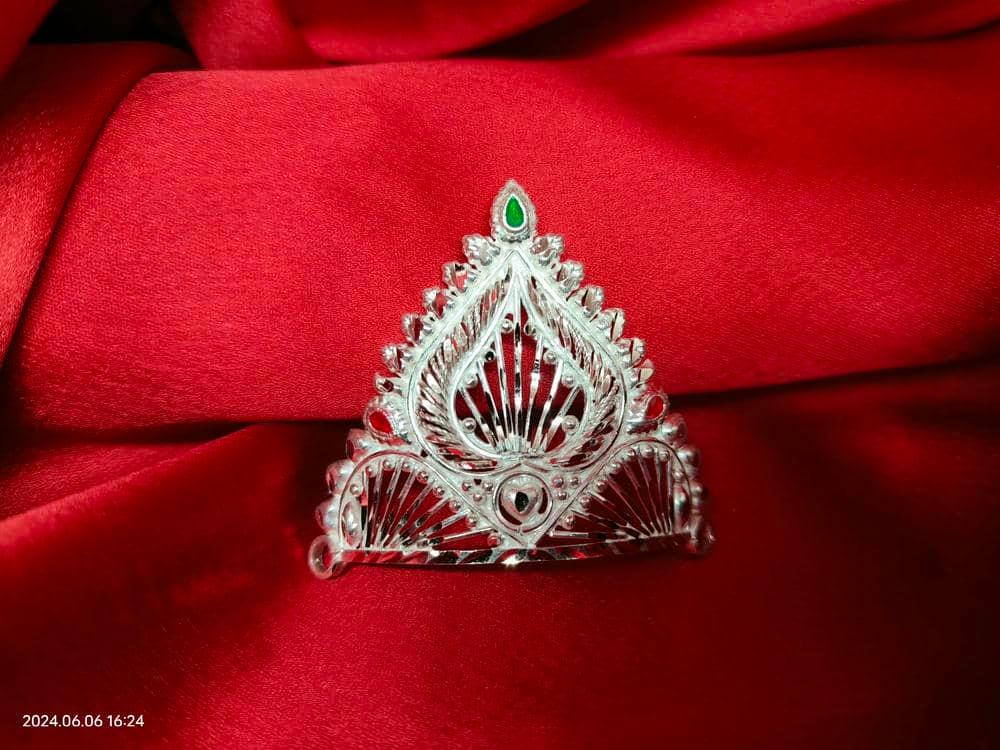 Silver Fancy Mukut view 8