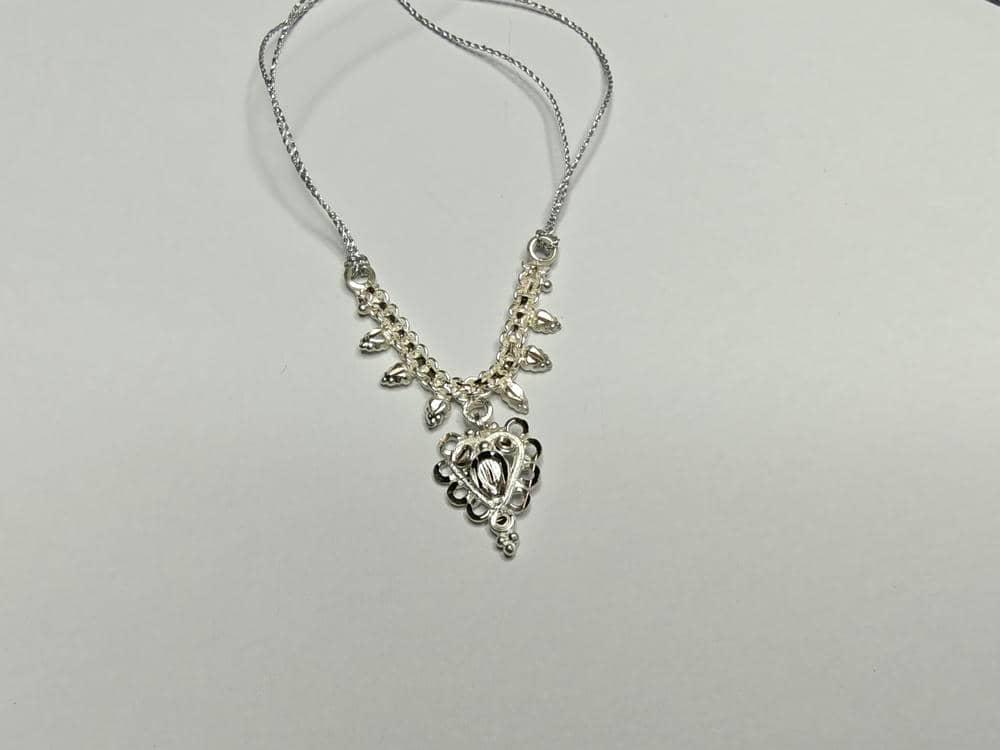 Gahenaz silver Idol Necklace for 0-2 size Goddess/ idol/ Ganapati 2inch view 4