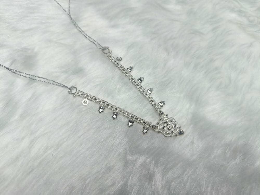 Mrinmayee Necklace for God/Idol/Deity size 6inch above view 4