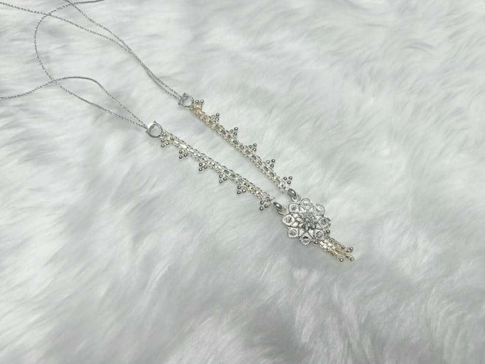 Mrinmayee Necklace for God/Idol/Deity size 6inch above view 5