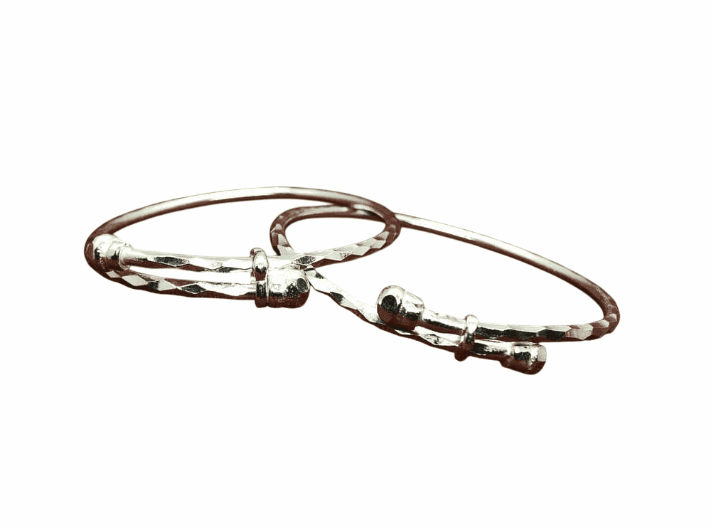 Gahenaz Silver Baby Bangle