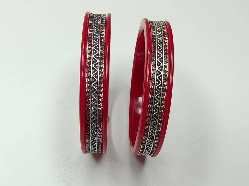 Gahenaz Silvera Krishna Red Pola Bangle 2.4