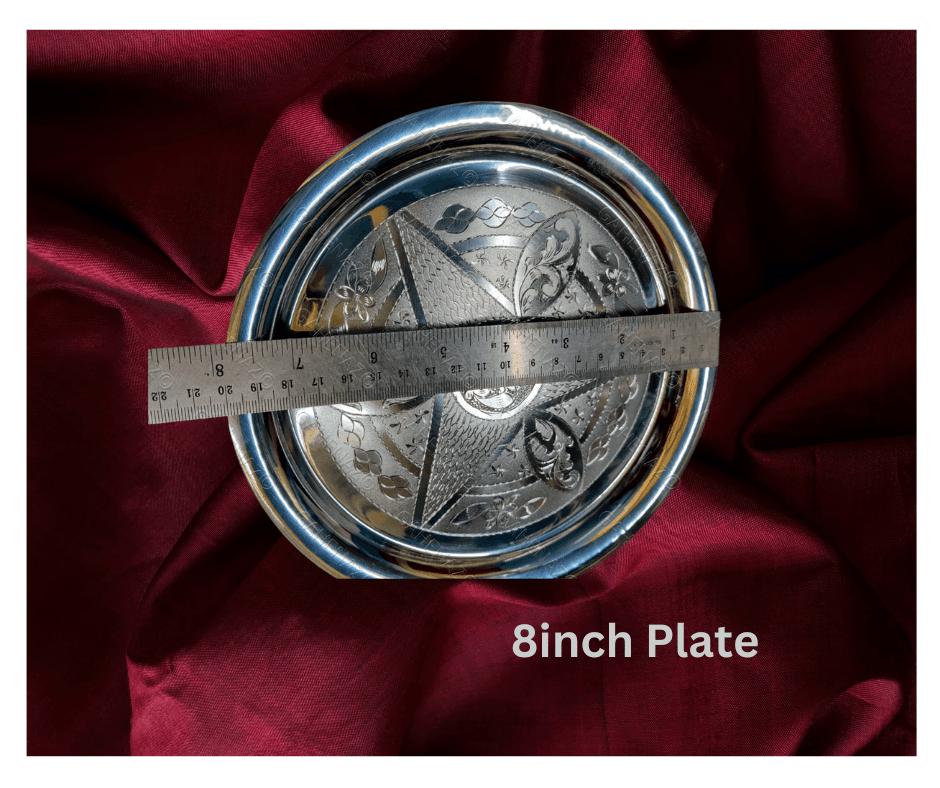 Gahenaz 925 Silver Designer Thali view 2