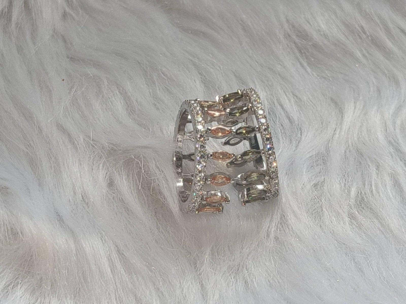 Detachable Crown Finger Ring | 5-in-1 Convertible Ring Design | Adjustable Multi-Style Jewelry for Women & Girls view 6