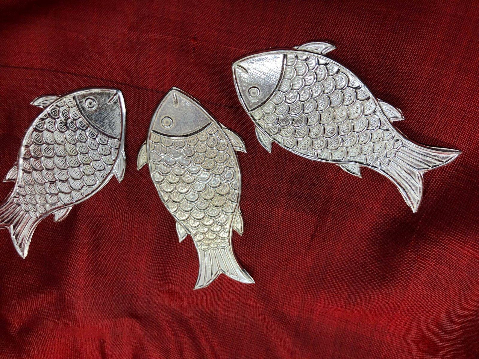 Silver Fish for Vastu for Puja view 3