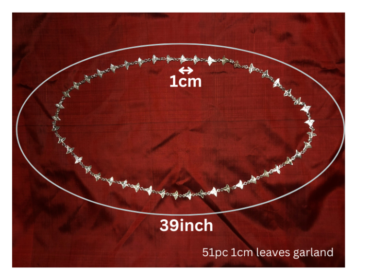 Adjustable Pure Silver Bel Patra /Belpata /Bilva Leaves / Pathram ...