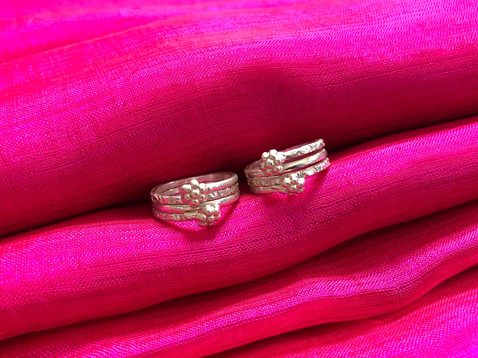 Spring Toe Ring/ Toering/ Bichiya dhai pach 3 Spring Toe Ring/ Toering/ Bichiya dhai pach