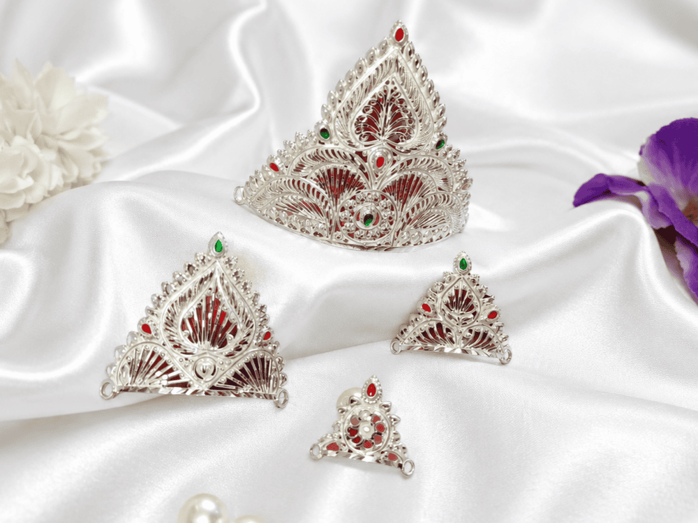 Silver Fancy Mukut 3 Silver Fancy Mukut