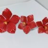Hibiscus joba meena flower 925 hallmark silver image 4