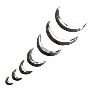 Chand / Moon / Chad / Half moon Silver Design
