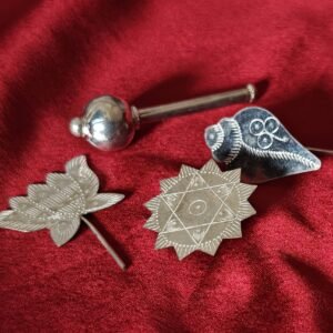 Sankh Chakra Gada Padma / Poddo / Weapon of Narayana / Vishnu 7 Sankho chakra goda poddo gahenaz 3