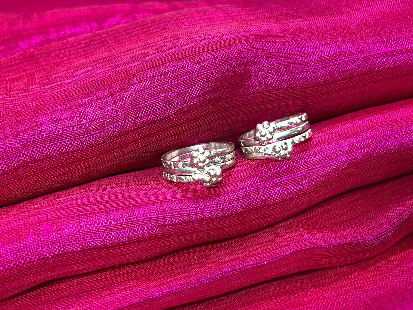 Spring Toe Ring/ Toering/ Bichiya dhai pach 4 Spring Toe Ring/ Toering/ Bichiya dhai pach - Image 2