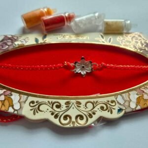 Alternative view of Gahenaz Silver Rakhi Sunflower