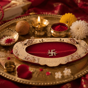 Swastik Rakhi Thali