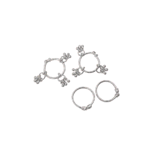 Gahenaz Silver Bangle Anklet Combo for Idol / Laddu Gopal