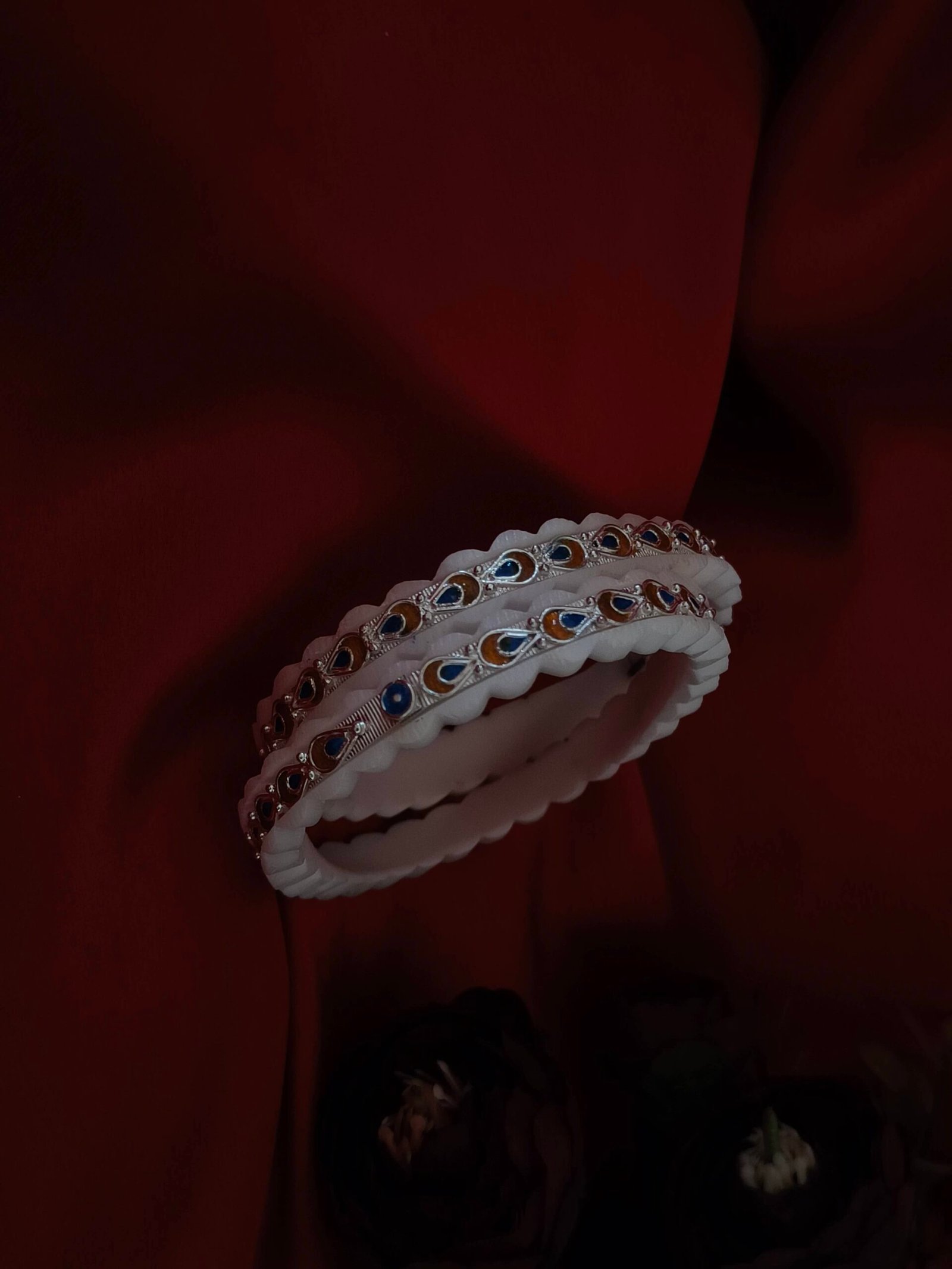 Gahenaz Silver Meena Sakha Size 2.3 5 Gahenaz Silver Meena Sakha Size 2.3 - Image 3