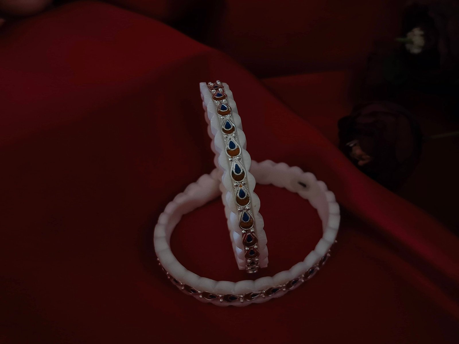 Gahenaz Silver Meena Sakha Size 2.3 4 Gahenaz Silver Meena Sakha Size 2.3 - Image 2