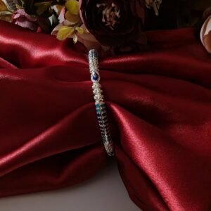 Gahenaz Silver Mohini Manipuri Bangle 2.5