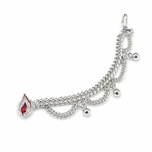 Gahenaz silver Ambika Nose Ring/ Noth Tana for Idol - Image 4