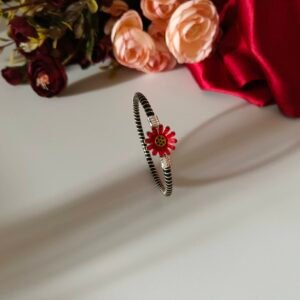 Landing Page 24 Gahenaz Silver Red Mogra Loha / Noa / Iron Bangle / Kada 2.4