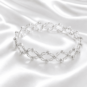 925 Silver Ring Cum Bracelet, Adjustable | Gifts for Women and Girls