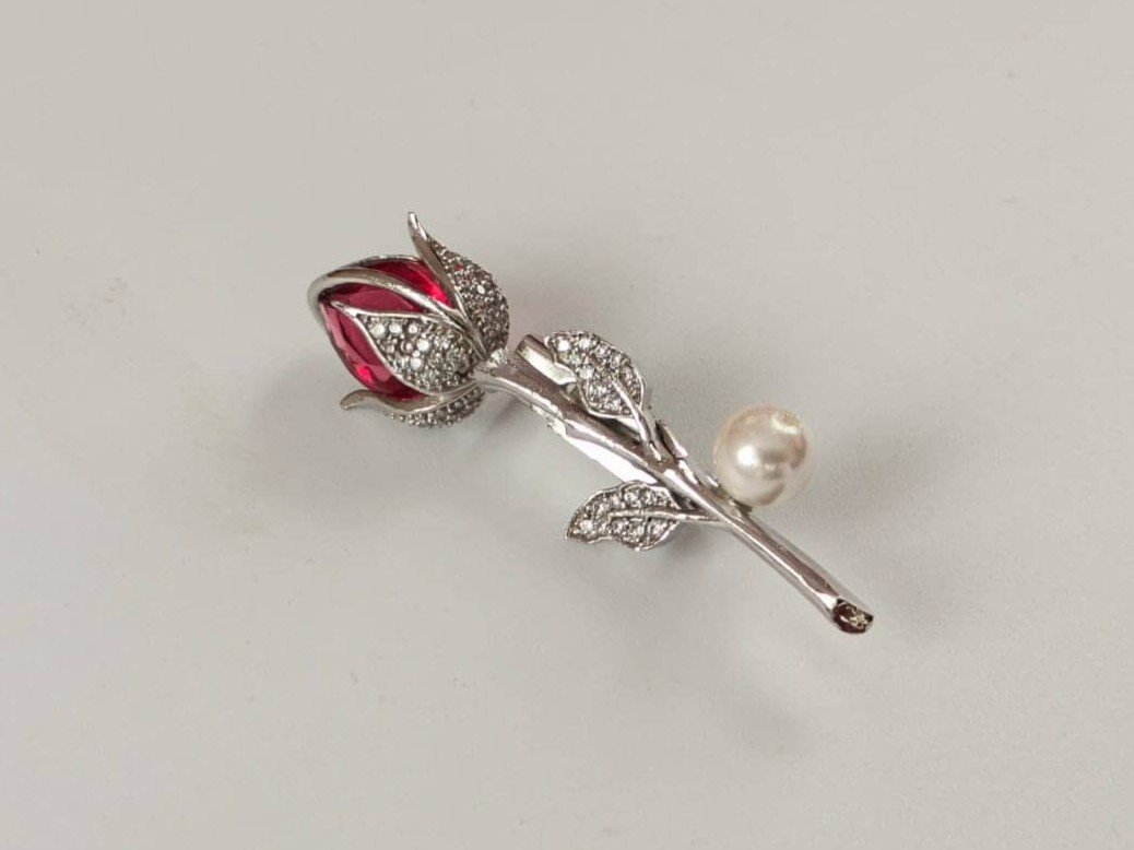 Coat pin cum Saree pin Rose