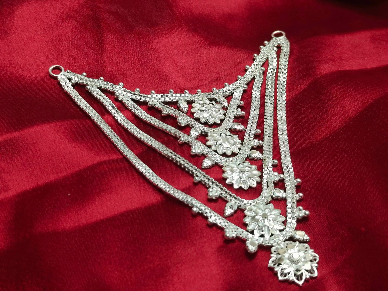 Sindhu 5 Layer Choker Necklace for Idol 8-10inch 5 Sindhu 5 Layer Choker Necklace for Idol 8-10inch - Image 3