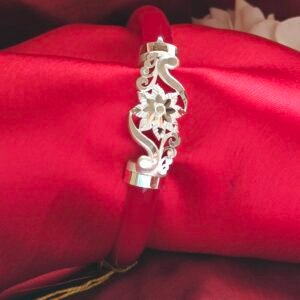 Alternative view of Gahenaz Silver Bracelet Pola Padmini Size 2.3