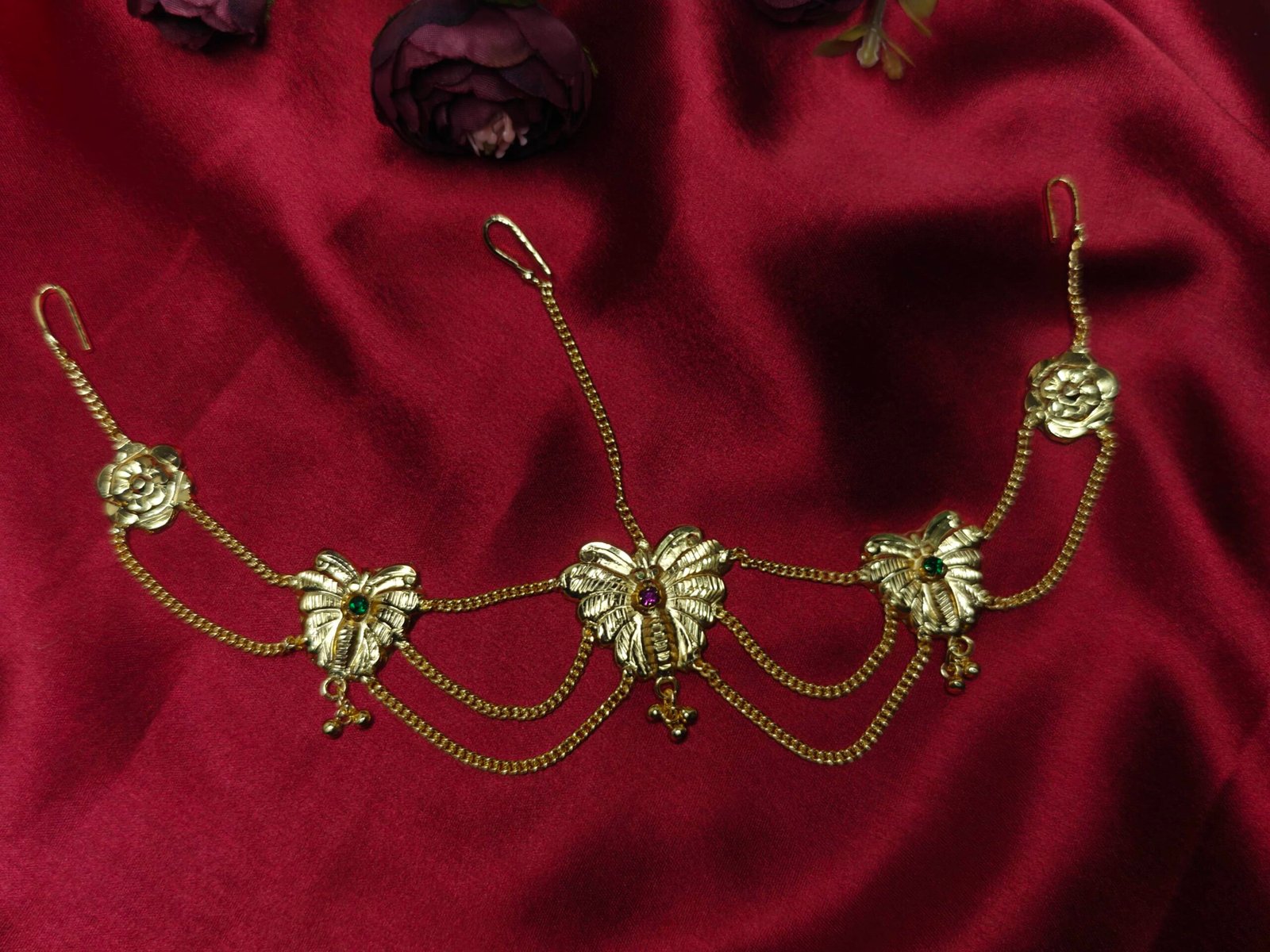 Projapati / Butterfly Tayra / Matha Patti Goldpolish 4 Projapati / Butterfly Tayra / Matha Patti Goldpolish - Image 3