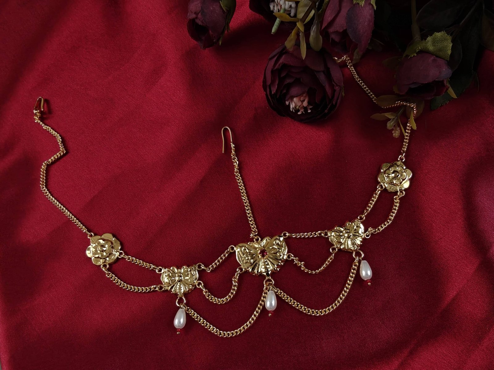 Projapati / Butterfly Tayra / Matha Patti Goldpolish 3 Projapati / Butterfly Tayra / Matha Patti Goldpolish - Image 2