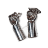 Falls Adjustable Pure Silver Hand Set for Lord Jagannath