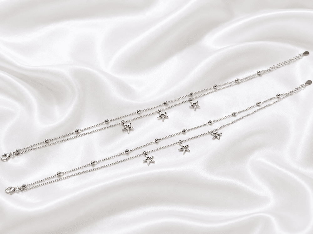 Double layer Star anklet /Payel 3 Double layer Star anklet /Payel - Image 2