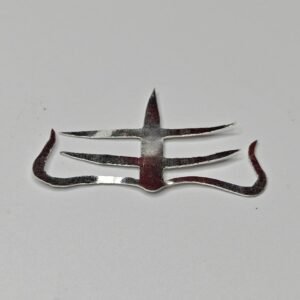 Alternative view of Silver Mahakal Tilak for Shiv sringar